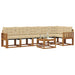 Set de canapele de exterior cu pernă 7 pcs Natural și Bej - WALTI WALTI