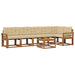 Set de canapele de exterior cu pernă 7 pcs Natural și Bej - WALTI WALTI