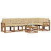 Set de canapele de exterior cu pernă 7 pcs Natural și Bej - WALTI WALTI