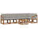 Set de canapele de exterior 7 pcs Gri natural și deschis - WALTI WALTI