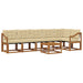 Set de canapele de exterior cu pernă 7 pcs Natural și Bej - WALTI WALTI