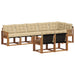 Set de canapele de exterior cu pernă 8 pcs Natural și Bej - WALTI WALTI
