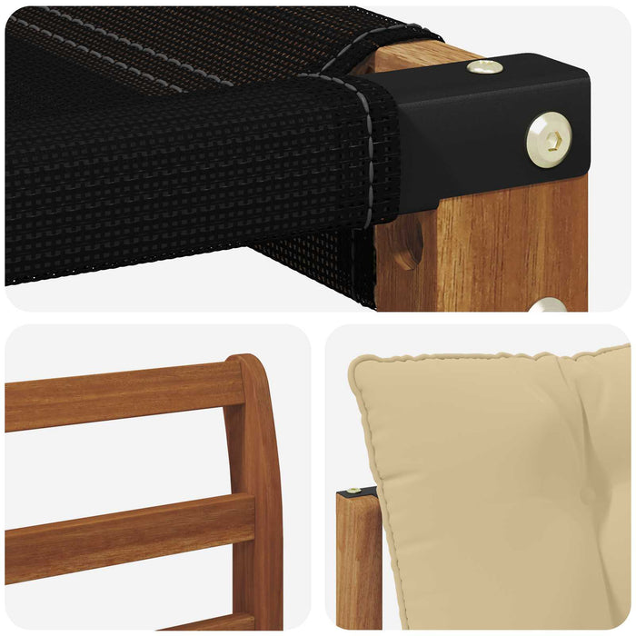 Set de canapele de exterior cu pernă 8 pcs Natural și Bej - WALTI WALTI