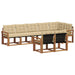 Set de canapele de exterior cu pernă 8 pcs Natural și Bej - WALTI WALTI