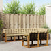 Set de canapele de exterior cu pernă 8 pcs Natural și Bej - WALTI WALTI