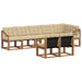 Set de canapele de exterior cu pernă 8 pcs Natural și Bej - WALTI WALTI