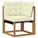 Set de canapele de exterior cu pernă 6 pcs Natural și Crem - WALTI WALTI