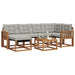 Set de canapele de exterior 7 pcs Gri natural și deschis - WALTI WALTI