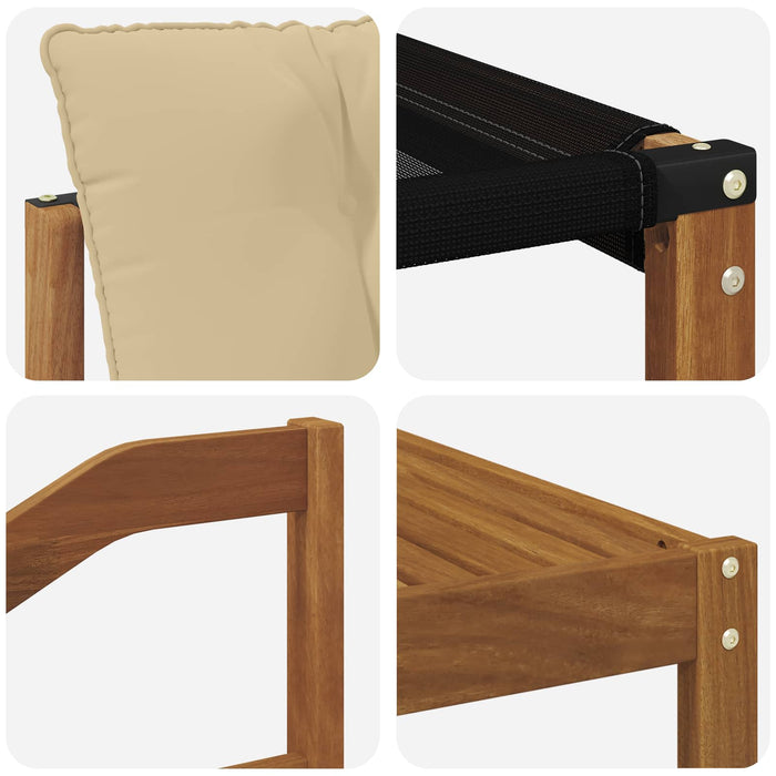 Set de canapele de exterior cu pernă 7 pcs Natural și Bej - WALTI WALTI