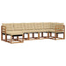 Set de canapele de exterior cu pernă 7 pcs Natural și Bej - WALTI WALTI