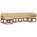 Set de canapele de exterior cu pernă 7 pcs Natural și Bej - WALTI WALTI
