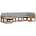 Set de canapele de exterior 7 pcs Gri natural și deschis - WALTI WALTI