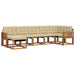 Set de canapele de exterior cu pernă 7 pcs Natural și Bej - WALTI WALTI