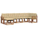 Set de canapele de exterior cu pernă 7 pcs Natural și Bej - WALTI WALTI