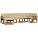 Set de canapele de exterior cu pernă 7 pcs Natural și Bej - WALTI WALTI