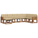 Set de canapele de exterior cu pernă 8 pcs Natural și Bej - WALTI WALTI