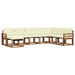 Set de canapele de exterior cu pernă 8 pcs Natural și Crem - WALTI WALTI