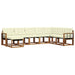 Set de canapele de exterior cu pernă 8 pcs Natural și Crem - WALTI WALTI