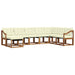 Set de canapele de exterior cu pernă 8 pcs Natural și Crem - WALTI WALTI