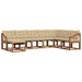 Set de canapele de exterior cu pernă 8 pcs Natural și Bej - WALTI WALTI