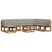 Set de canapele de exterior 9 pcs Gri natural și deschis - WALTI WALTI