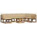Set de canapele de exterior cu pernă 9 pcs Natural și Bej - WALTI WALTI