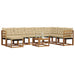 Set de canapele de exterior cu pernă 9 pcs Natural și Bej - WALTI WALTI