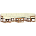 Set de canapele de exterior cu pernă 9 pcs Natural și Crem - WALTI WALTI