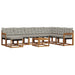 Set de canapele de exterior 9 pcs Gri natural și deschis - WALTI WALTI