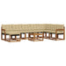 Set de canapele de exterior cu pernă 9 pcs Natural și Bej - WALTI WALTI