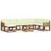 Set de canapele de exterior cu pernă 9 pcs Natural și Crem - WALTI WALTI
