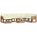 Set de canapele de exterior cu pernă 9 pcs Natural și Crem - WALTI WALTI
