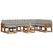 Set de canapele de exterior 9 pcs Gri natural și deschis - WALTI WALTI