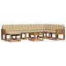 Set de canapele de exterior cu pernă 9 pcs Natural și Bej - WALTI WALTI