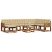 Set de canapele de exterior cu pernă 9 pcs Natural și Bej - WALTI WALTI