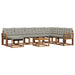 Set de canapele de exterior 9 pcs Gri natural și deschis - WALTI WALTI