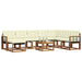 Set de canapele de exterior cu pernă 9 pcs Natural și Crem - WALTI WALTI