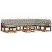 Set de canapele de exterior 9 pcs Gri natural și deschis - WALTI WALTI