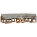 Set de canapele de exterior 9 pcs Gri natural și deschis - WALTI WALTI