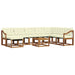 Set de canapele de exterior cu pernă 9 pcs Natural și Crem - WALTI WALTI