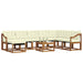 Set de canapele de exterior cu pernă 9 pcs Natural și Crem - WALTI WALTI