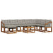 Set de canapele de exterior 9 pcs Gri natural și deschis - WALTI WALTI