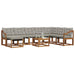 Set de canapele de exterior 9 pcs Gri natural și deschis - WALTI WALTI