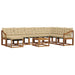 Set de canapele de exterior cu pernă 9 pcs Natural și Bej - WALTI WALTI