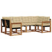 Set de canapele de exterior cu pernă 6 pcs Natural și Bej - WALTI WALTI