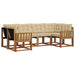 Set de canapele de exterior cu pernă 6 pcs Natural și Bej - WALTI WALTI