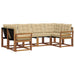 Set de canapele de exterior cu pernă 6 pcs Natural și Bej - WALTI WALTI