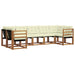 Set de canapele de exterior cu pernă 7 pcs Natural și Crem - WALTI WALTI