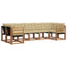 Set de canapele de exterior cu pernă 7 pcs Natural și Bej - WALTI WALTI