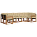 Set de canapele de exterior cu pernă 7 pcs Natural și Bej - WALTI WALTI